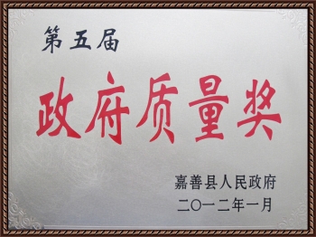 嘉善縣人民政府政府質量獎